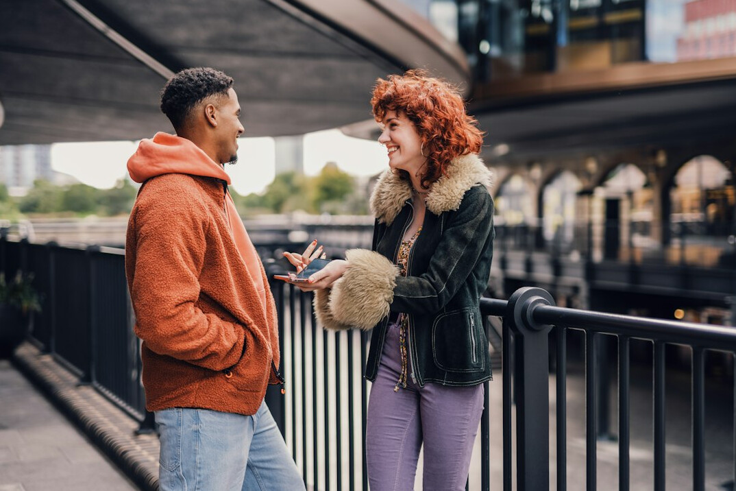 engaging conversation between people